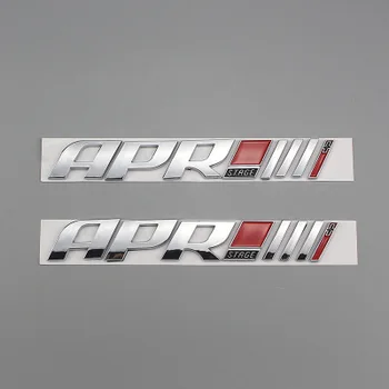 

5X 3D ABS plastic Auto Car APR Stage /// + Emblem Tail Side Sticker Badge styling Decals For Golf Tiguan S3 S5 S6 TTS RS7