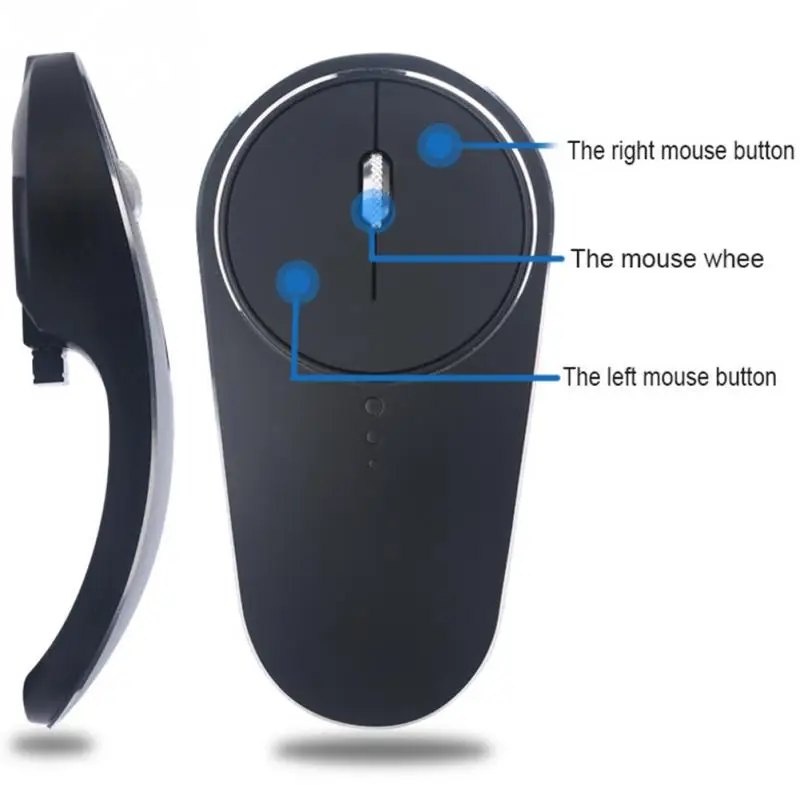 Laptop Portable Wireless Mouse Gaming Mice Aluminum Alloy Ergonomic Computer USB Charging Plug And Play Fashion Office