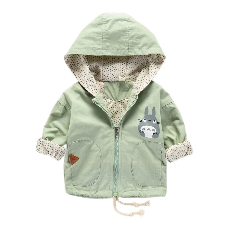 Baby Girl Child Clothing Windbreaker Jacket for A Girls Clothes Newborns Babies Outfits Hooded Outerwear Spring Kid Cartoon Coat