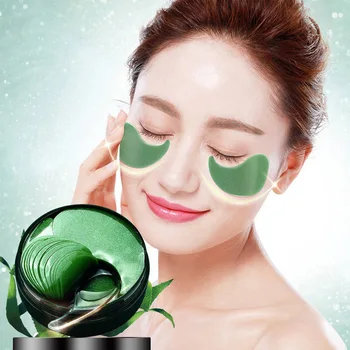 

Green Seaweed Mask Water Moisturizing Soothing Dark Circles Fading Wrinkle Gold Eyes Mask