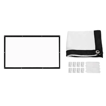 

Top Deals 2x 120 Inch/84 Inch 3D Hd Wall Mounted Translucent Projection Sn Canvas 16:9 Led Projector Sn Diy Home Theater