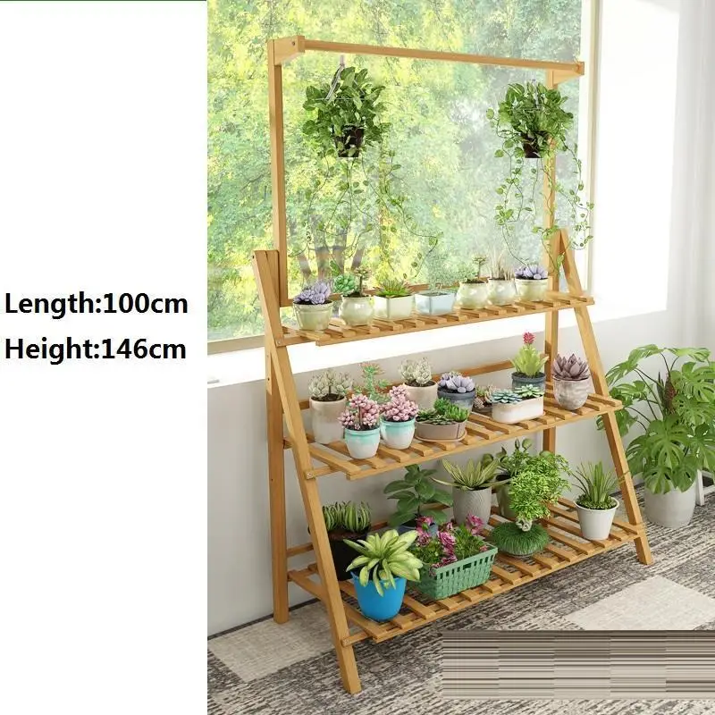 MODEL G Estanteria Para Plantas Huerto Urbano Madera лестница Balkon садовые полки для Dekoration стойки балкон Цветочная полка завод стенд - Цвет: MODEL G