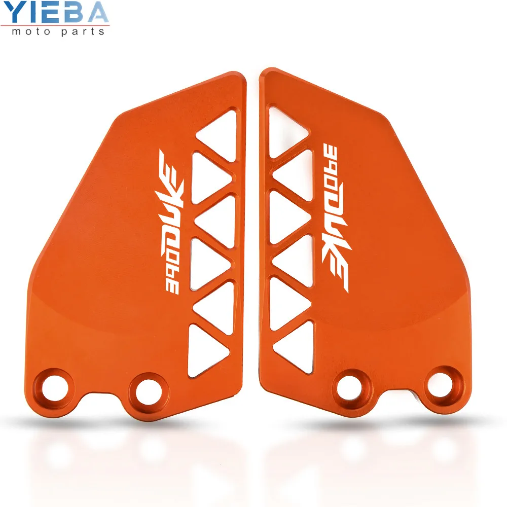 Для KTM DUKE 390 390DUKE аксессуары для мотоциклов в горячей продаже Передняя пяточная Защитная крышка защита тормозной цилиндр - Цвет: Orange 390duke logo