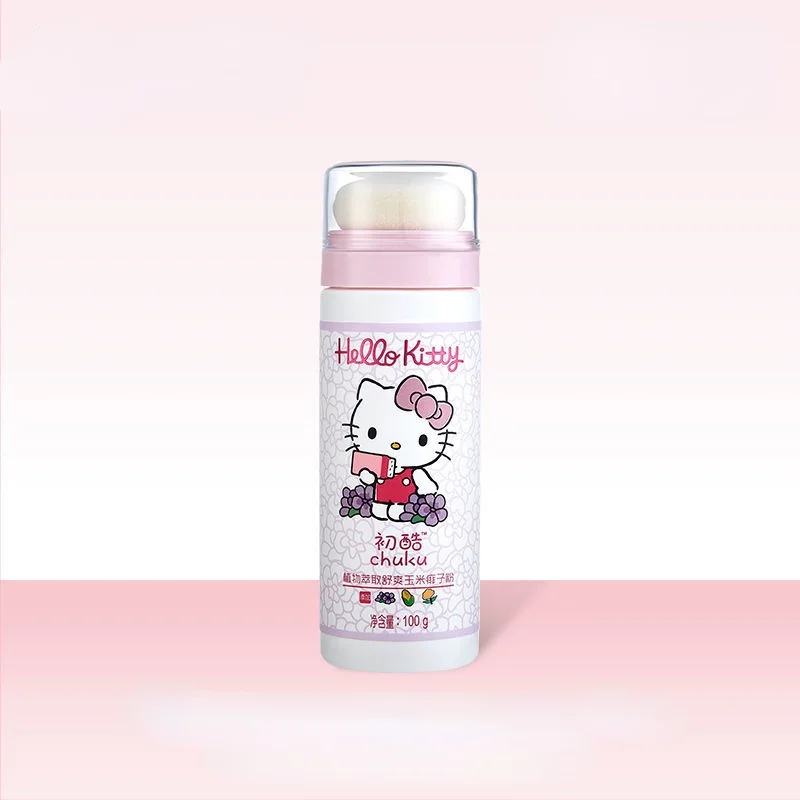 

TAKARA TOMY Hello Kitty Plant Extract Skin-friendly Baby Talcum Prickly Heat Powder 100g