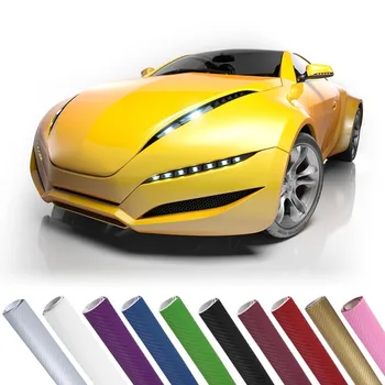 

New arrival Car-styling 3D Carbon Fiber Vinyl Wrap Film Motorcycle Car Vehicle Stickers And Decals Sheet Roll Car Accessories