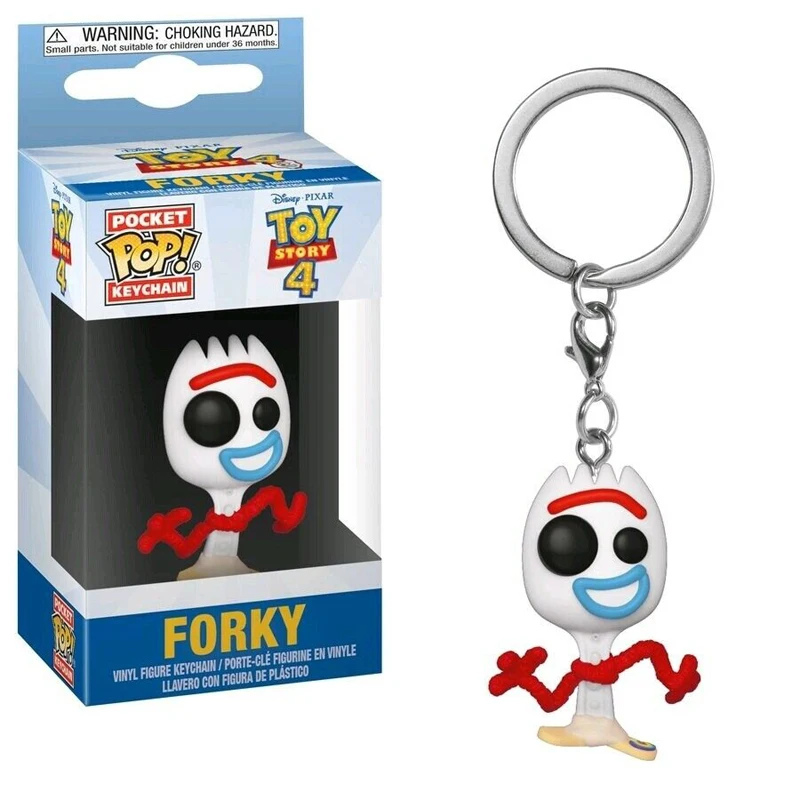 Forky Funko POP Карманный брелок игрушка история фигурка Вуди инопланетянин Базз Лайтер форки собака Спиралька игрушки - Цвет: Forky