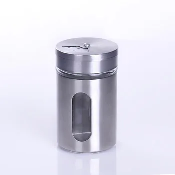 

60pcs Stainless Steel Rotary Seasoning Bottle Salt and Pepper Shaker with Adjustable Lid WB1539