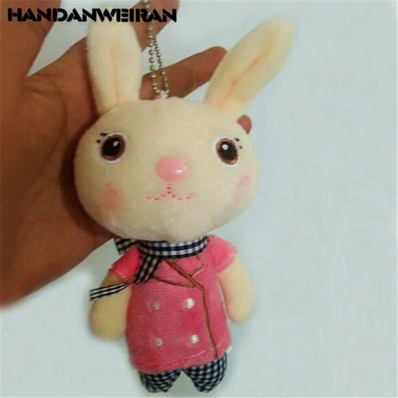 

1PCS Mini Plush Scarf Rabbit Toys Cartoon Cute Soft Stuffed Bunny Toy Small Pendant Kids Playmate Unisex Valentine Gifts 13CM