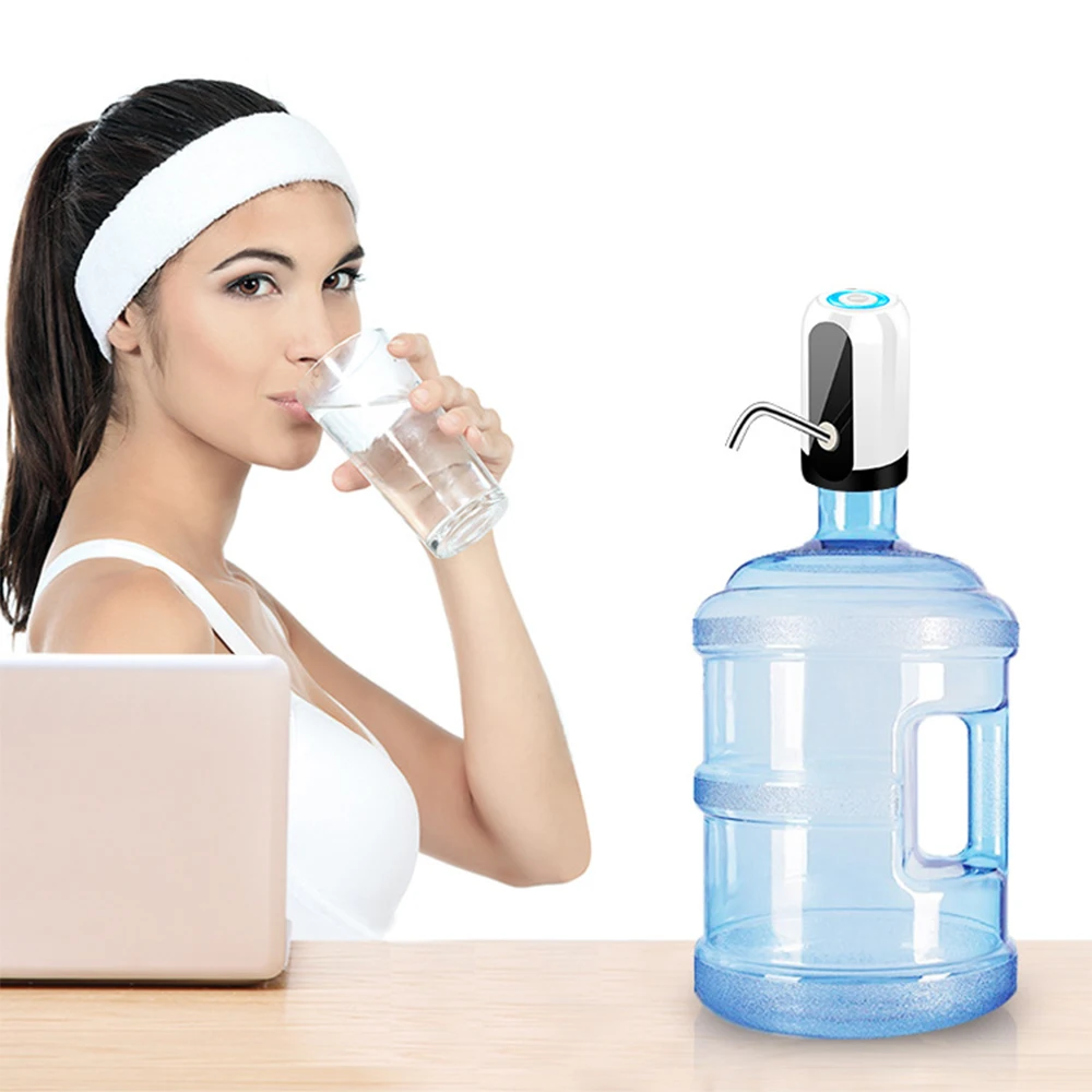 Trinkwasserpumpe Elektrische USB Lade Wasserflasche Wasserspender Dispenser DHL 