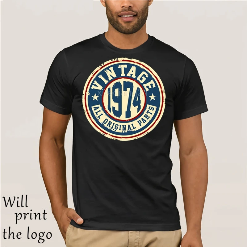 Hot prices born in 1974 made 43rd year birthday age present gift new super black ali t shirt hip-hop jersey men free shipping | Мужская