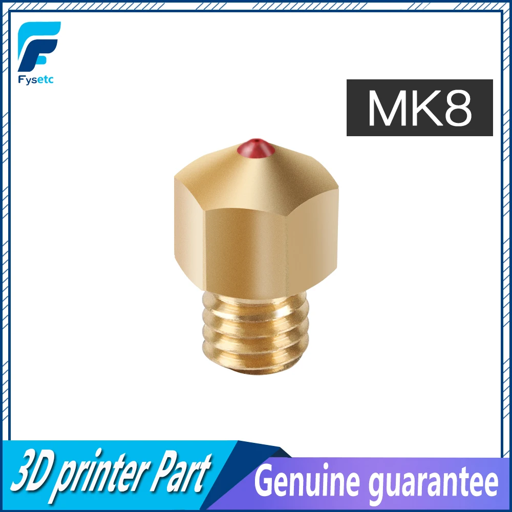 MK8 красный распылитель 1,75 мм сопла 0,4 мм высокотемпературный рубиновый MK8 сопло для PETG ABS PET PEEK нейлон PRUSA I3 ENDER CR10 Hotend