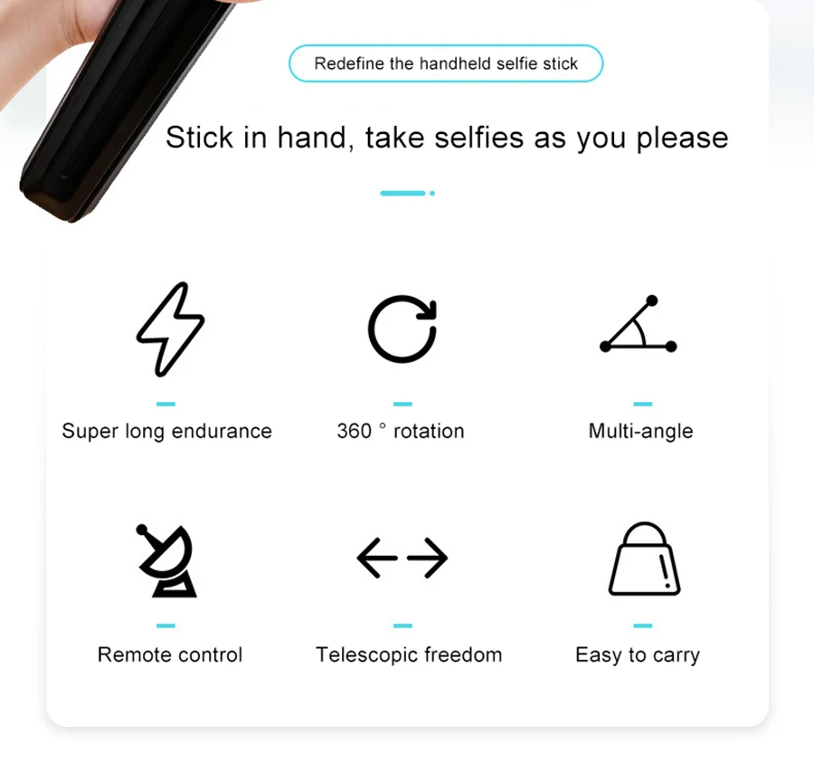 MAMEN беспроводной Bluetooth селфи-Палка для iphone/Android/huawei складной ручной монопод с дистанционным спуском затвора Выдвижной мини-штатив