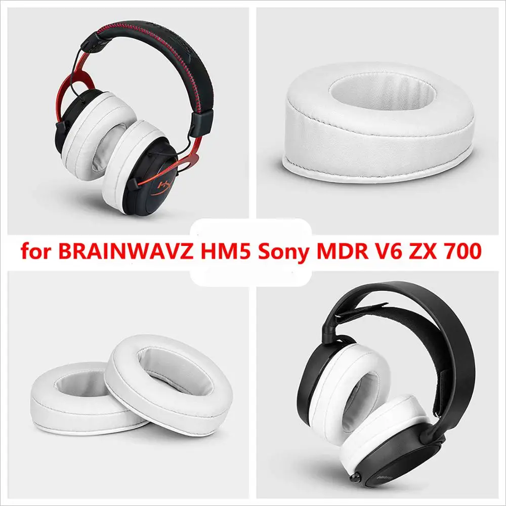 Foam Ear Pads Cushions for BRAINWAVZ HM5 For Audio Technica ATH-M50 AKG 701 Q701 Sony MDR V6 ZX 700 JVC S500S | Электроника