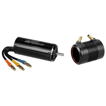 

2968 3400KV Brushless Motor and 29-L Water Cooling Jacket Combo Set for 600-800mm RC Boat Black