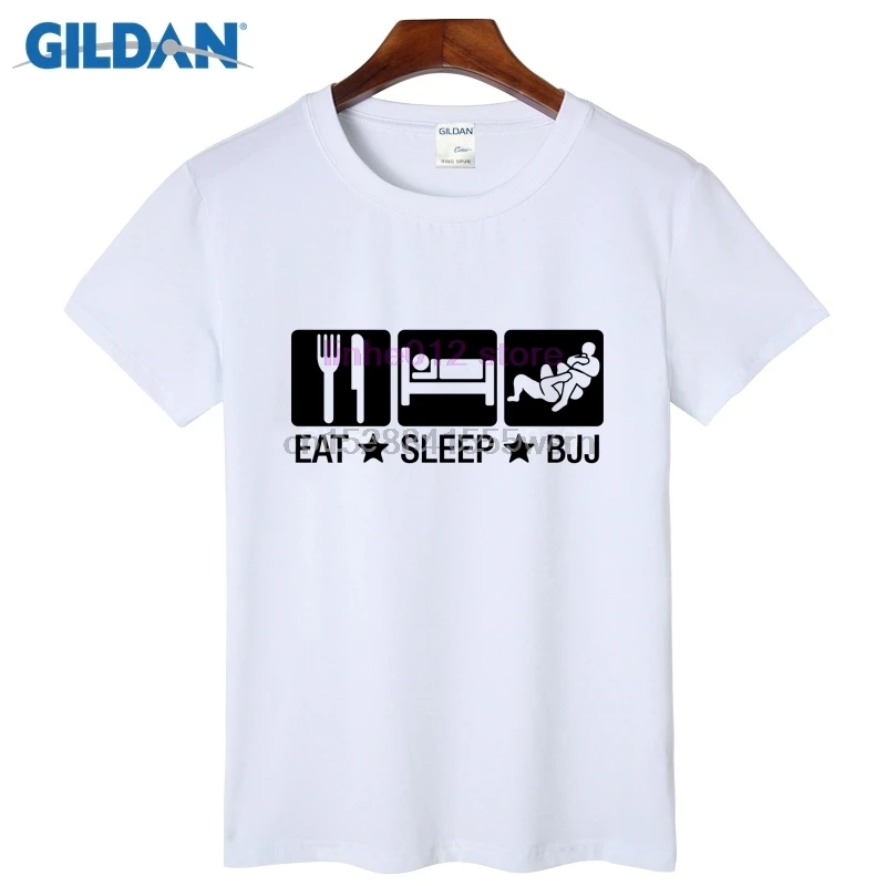 Eat Sleep Bjj бразильские джиу джицу дзюдо Забавные футболки для продажи индивидуальные футболки Высокое качество последние футболки