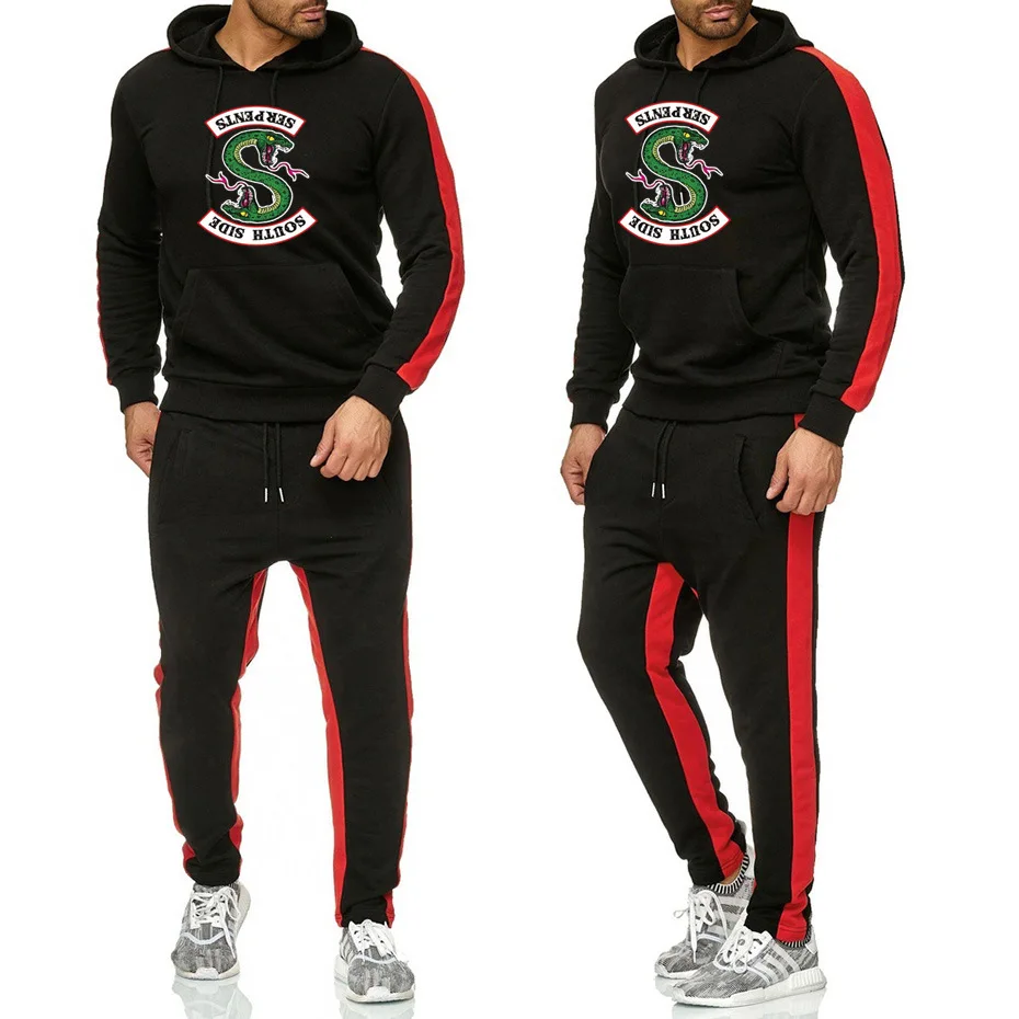

Fashion Brand Men And Women Hoodie Spring And Autumn Fashion Set plus Velvet Printed Coat Hoodie Sports Set