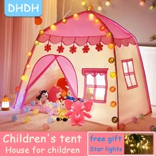 

Children's Tent Indoor Outdoor Games Garden Tipi Princess Castle Folding Cubby Toys Tents Enfant Room House Teepee Playhouse