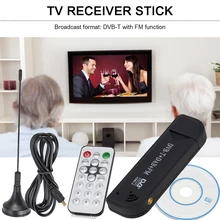 FM USB 2.0 sopa dijital TV anten alıcısı DVB T DAB Video yayını Tuner ev TV izlemek aksesuarları