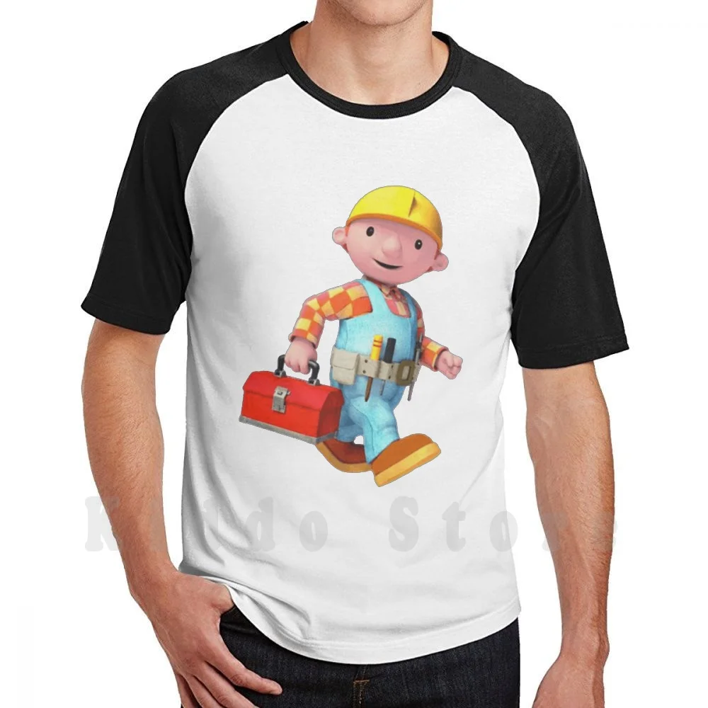 Bob The Builder T Shirt Print For Men Cotton New Cool Tee Bob The Builder Tvshow Pbs Fun Adventure Hat Builder Ceebeebies Cbbc