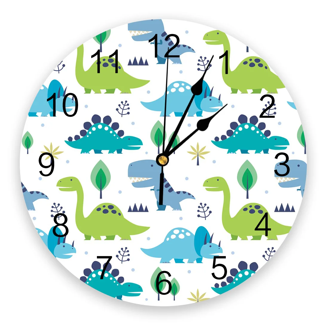 Dinosaurs Fashion Wall Clock Living Room Bedroom Hanging Table Silent Children Room Wall Clocks Home Decor 