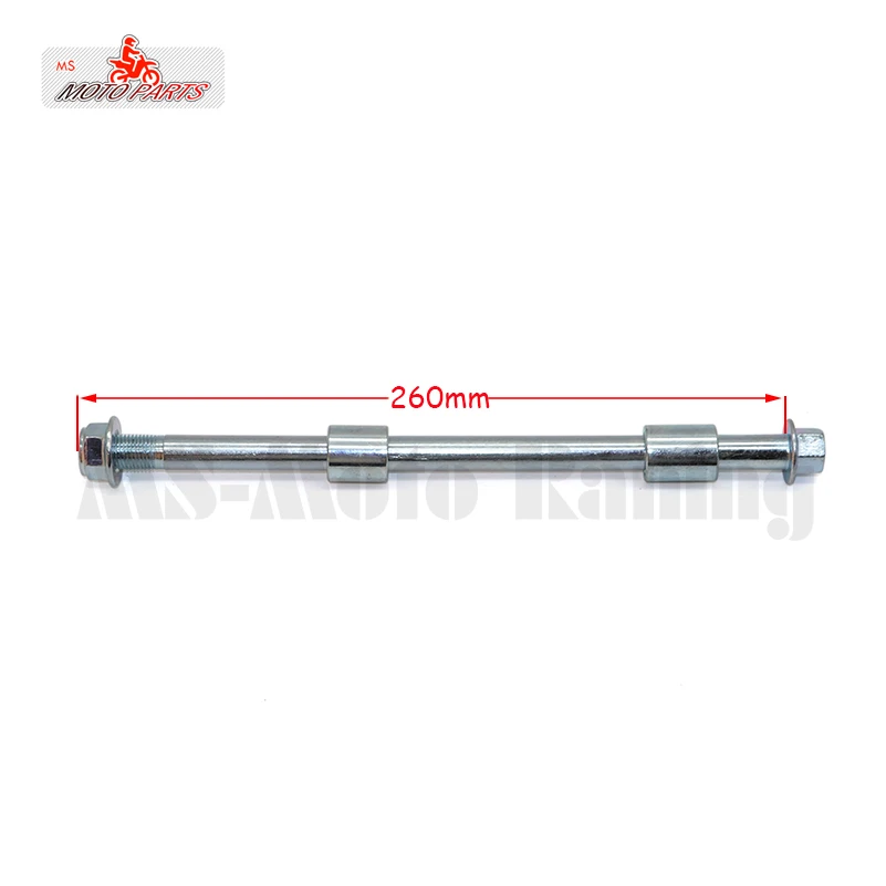 Motorcycle Front Rear Wheel Hub Axle Shaft Axis Sleeve 12mm 190mm 210mm 225mm-260mm Fit PIT PRO Trail Dirt Bike QUAD ATV dirt bike wheel spoke,dirt bike axle,wheel hub spacers kit