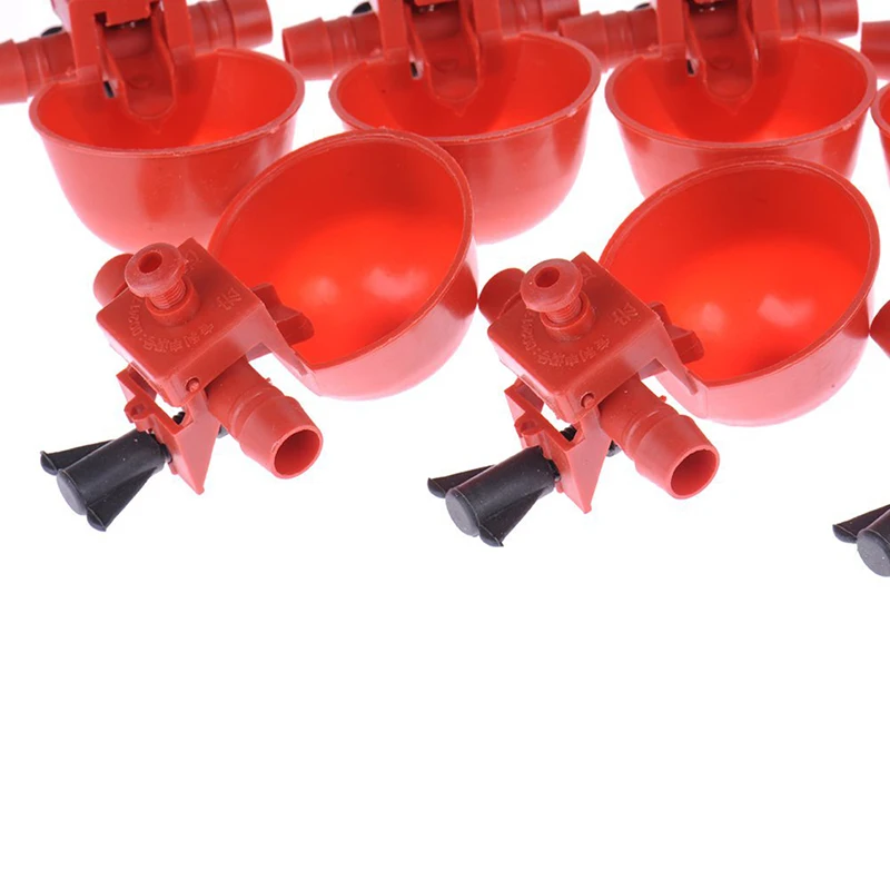 Best Selling 2019 Products Feed Automatic Bird Coop Poultry Chicken Fowl Drinker Water Drinking Cups 5Pcs