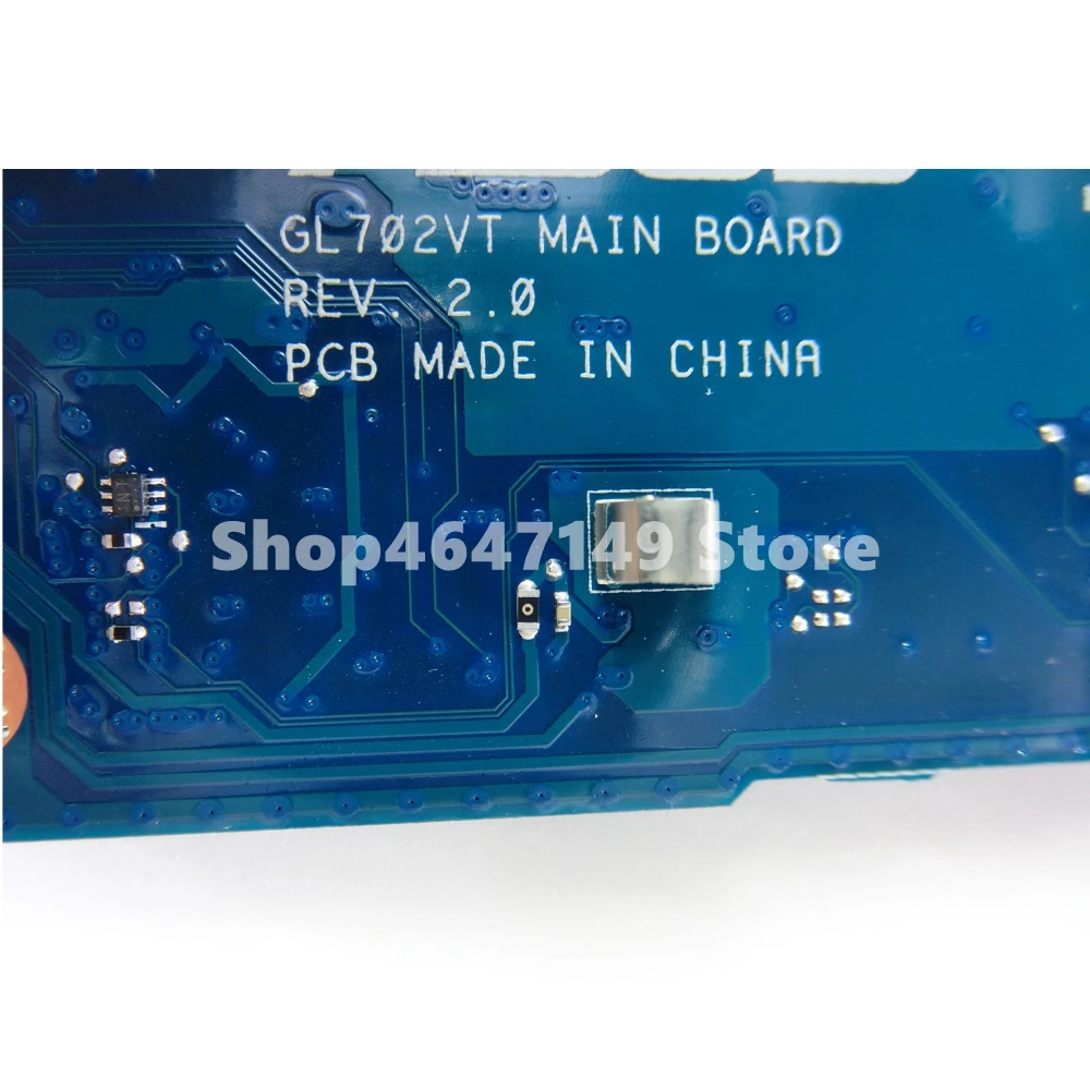 Best  GL702VT Motherboard REV2.0 i5-6300 CPU GTX970/3G Mainboard For ASUS GL702V GL702VT GL702 Laptop Mot