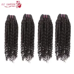 Ali Lumina Bouncy Culry бразильские волосы плетение пучки Remy человеческие волосы на Трессах натуральный цвет 8-32 дюймов