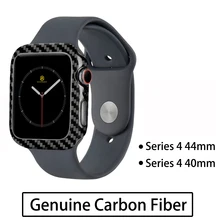 MONOCARBON Тонкий чехол из настоящего углеродного волокна для Apple Watch 44 мм 40 мм серии 4 Gen 4 чехол из углеродного волокна