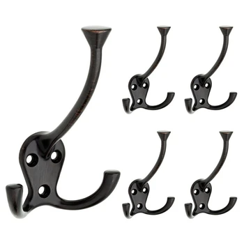 

Heavy Duty Big Triple Leg/Double Coat Hooks Base. Entryway Coat Hooks, Scarf and Jacket Hangers.