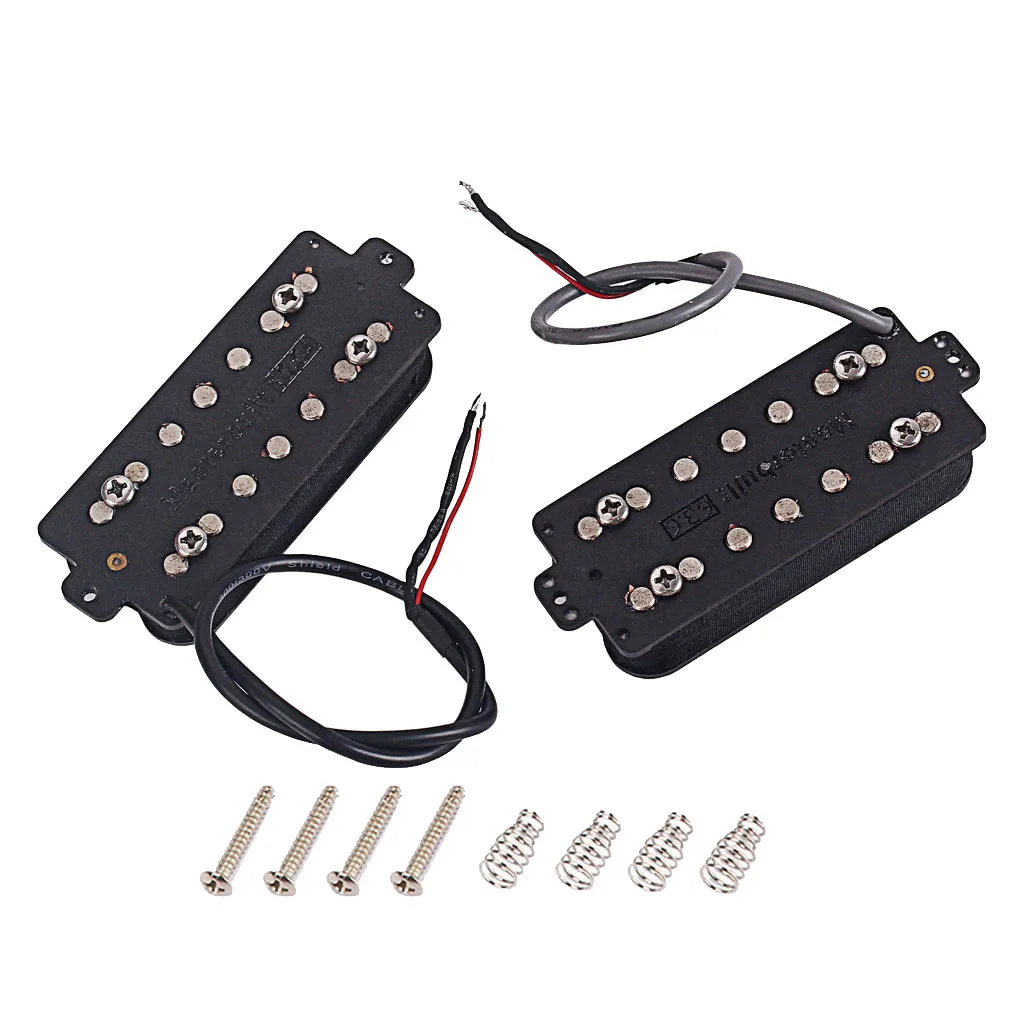 Black Electric Guitar  Pickup Neck&Bridge for 7 String Guitar Parts