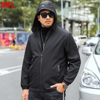 

2018 new spring plus size popular jacket big size coat jacket big man 7XL 6XL 5XL 4XL