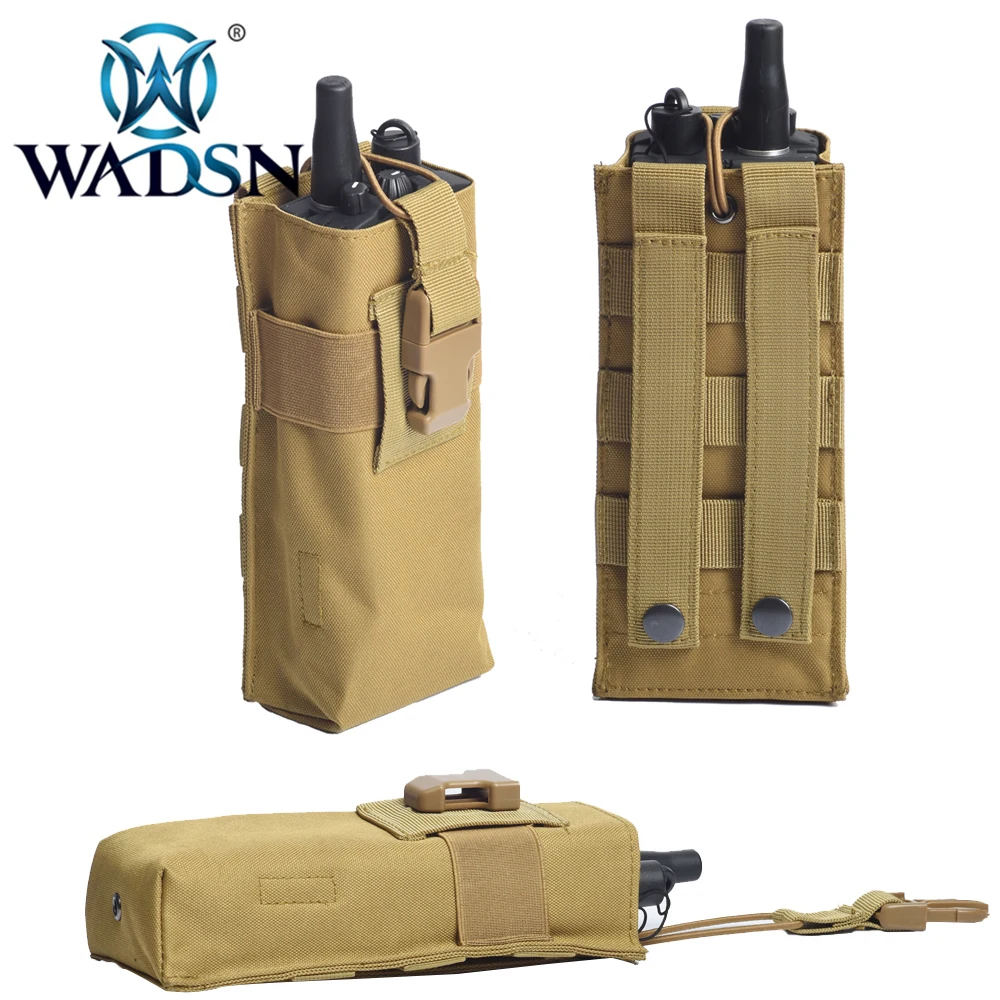 WADSN Tactical Vest System Pouch AN/PRC148/152 Wireless Walkie-talkie Bag Molle Pocket Interphone Attachment Headset Accessories | Спорт и