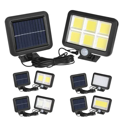 

100COB/56 LED Bright Solar Light Motion Sensor Waterproof Rechargeable Solar House Lamp For Path Street Outdoor Wall Spotlight