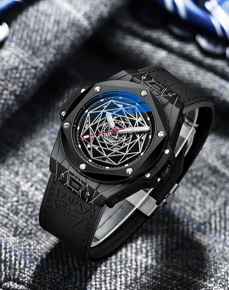 CHENXI Men Mechanical Watch Top Luxury Brand Business Quartz Automatic Waterproof Luminous Wristwatch Men Relogio Masculino
