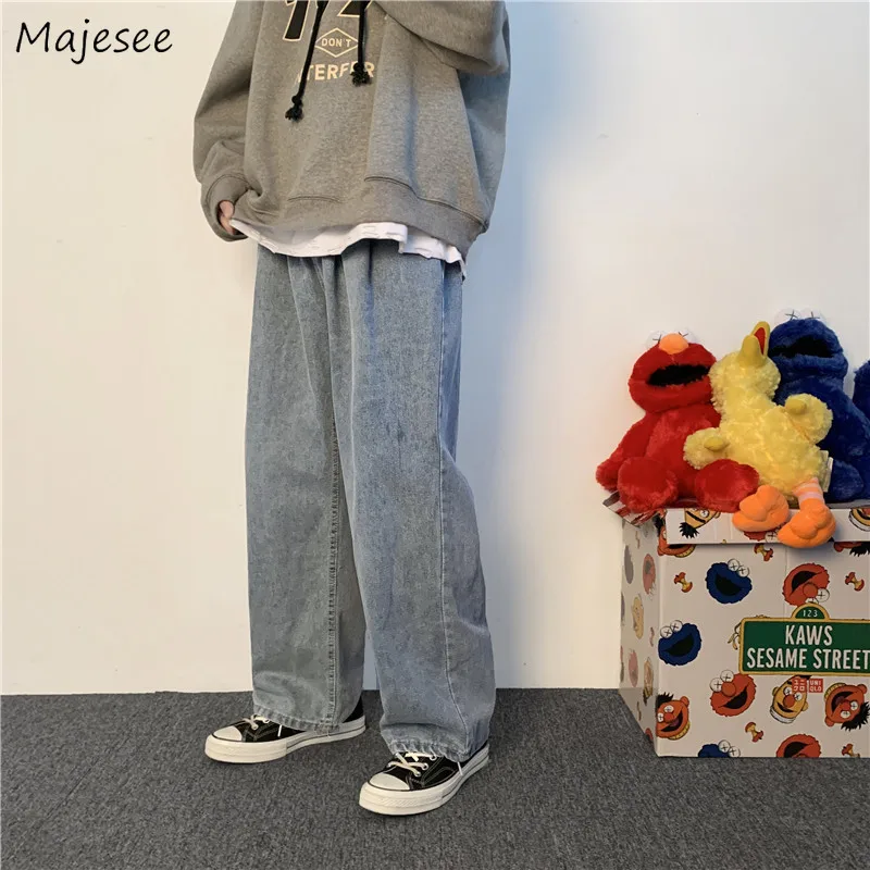 Pantalones vaqueros largos Harajuku para hombre, pantalón largo, estilo coreano, Harajuku