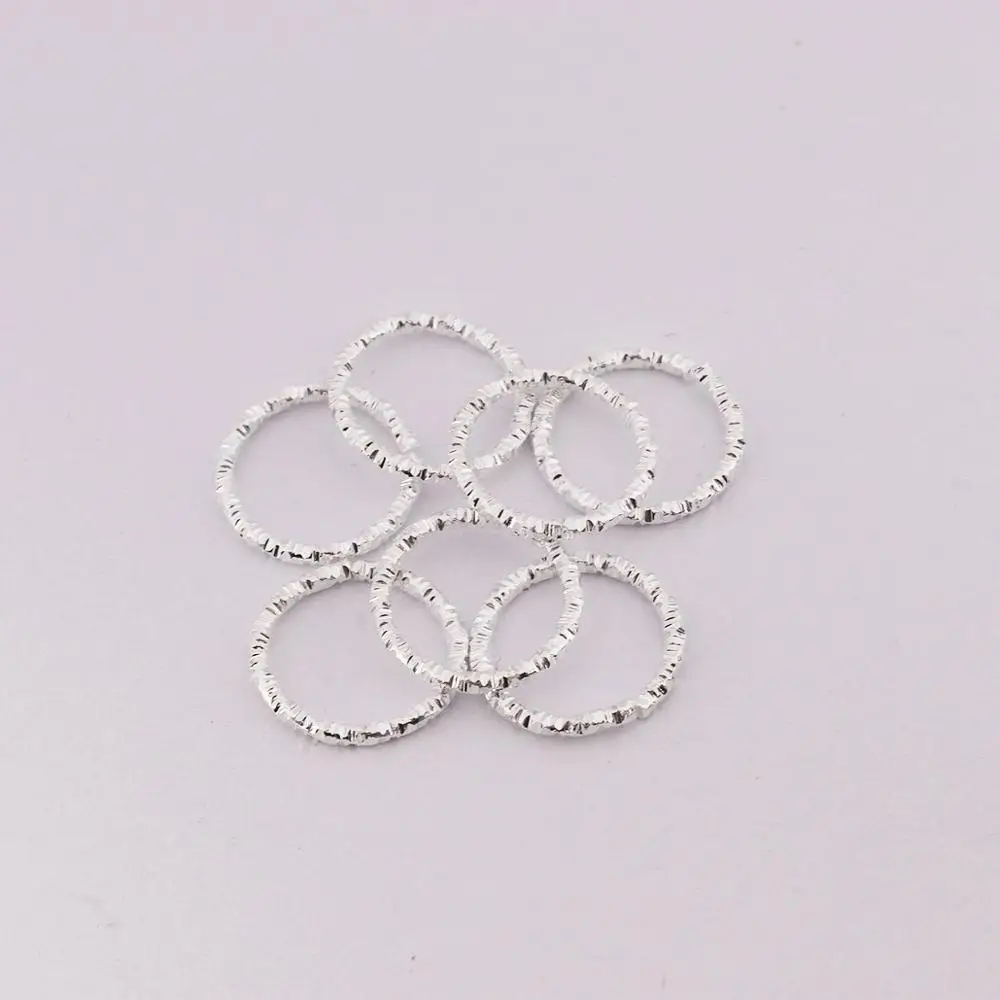 8-20mm 50//100pcs Jump Rings Twisted Open Split Ring Connector For Jewelry Making