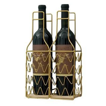 

Creative European Retro Industrial Style Wrought Iron Wine Rack Wall Hanging European Simplicity Simple and Durable Home Decor