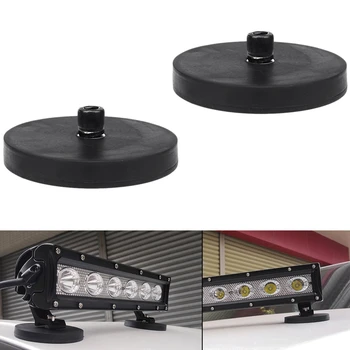 

2Pcs Car Work Light Base Trucks Boat LED Light Bar Strong net Base Mounting Bracket Holder W/ Pad
