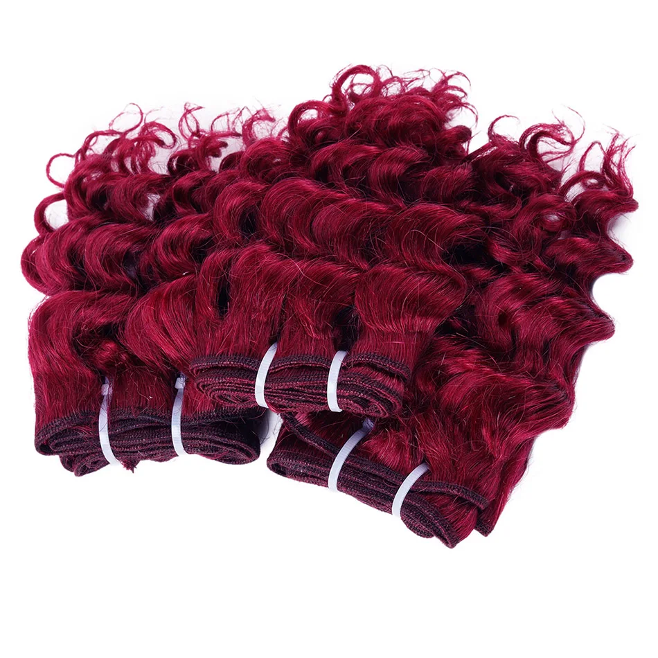 BHF-Cabello brasileño rizado de tejido profundo, 100% extensiones de cabello humano Natural, 50g, trama Remy, puede hacer una peluca bob