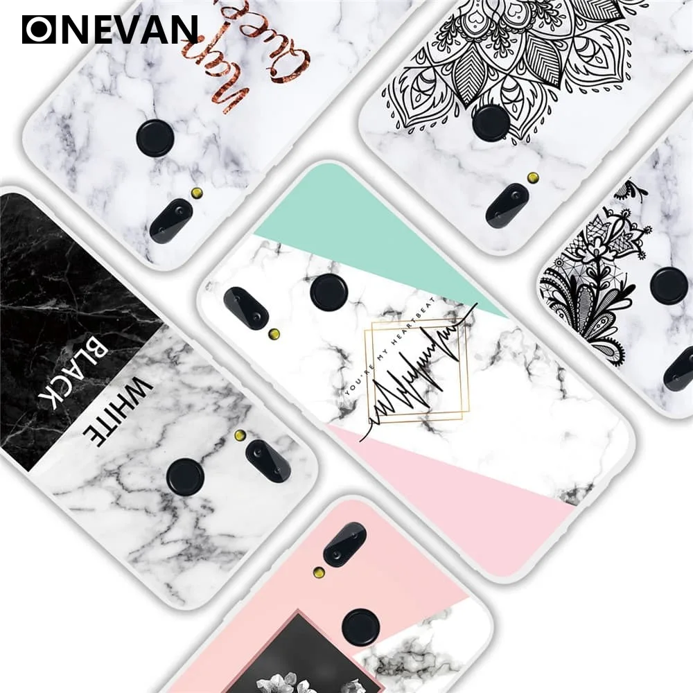 

Luxury Phone Marble Floral Soft TPU Case For Huawei P 30 20 10 Pro Lite P30 P20 P10 Cases Trendy Protective Cover for Mate 20