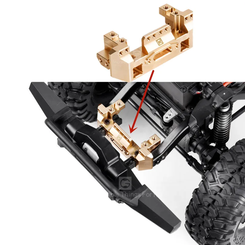 Полицейский передний медный кронштейн для TRX4 1/10 RC Car T4 G2 механизм рулевого
