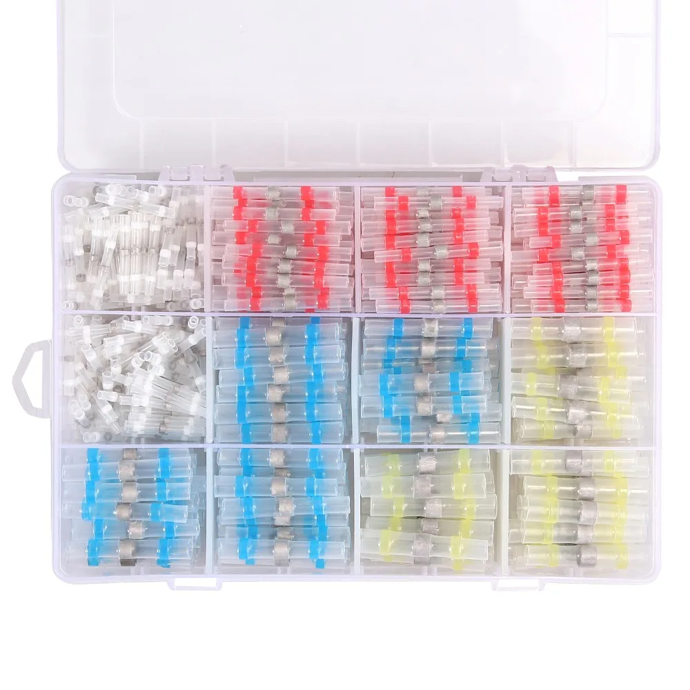 Seal de Dissipadores de Calor Conectores de Fio à Prova Conector de Solda Proster para 550pcs Solda Bundas Água Marinha Automotivo Kit d' 7 de Calor Bundas Conectores de Fio À