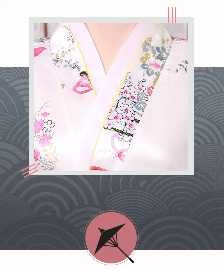 Yukata женское традиционное японское кимоно Банный халат сексуальный женский, с цветочным принтом кимоно вечерние новые костюмы для косплея