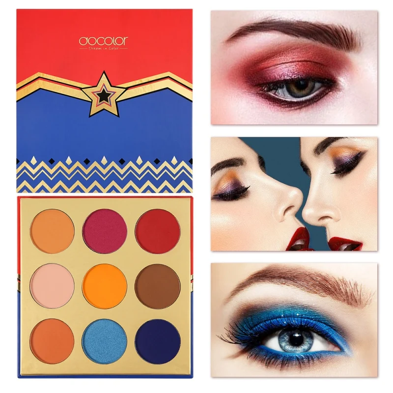 

9-color Matte Shimmer Eyeshadow Palette Waterproof Smudge-proof Long-lasting Colorfast Eye Shadow
