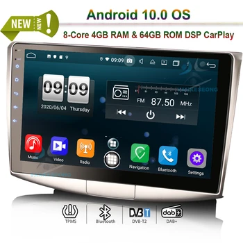 

10.1" Bluetooth Autoradio Android 10.0 Car Stero for VW Passat B6 B7 CC DAB+ Radio GPS System DSP DTV TPMS CarPlay Auto SatNav