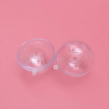 

20pcs Ball Cute Creative Simple Transparent Plastic Balls Christmas Balls Christmas Pendant Balls Hollow Round Balls