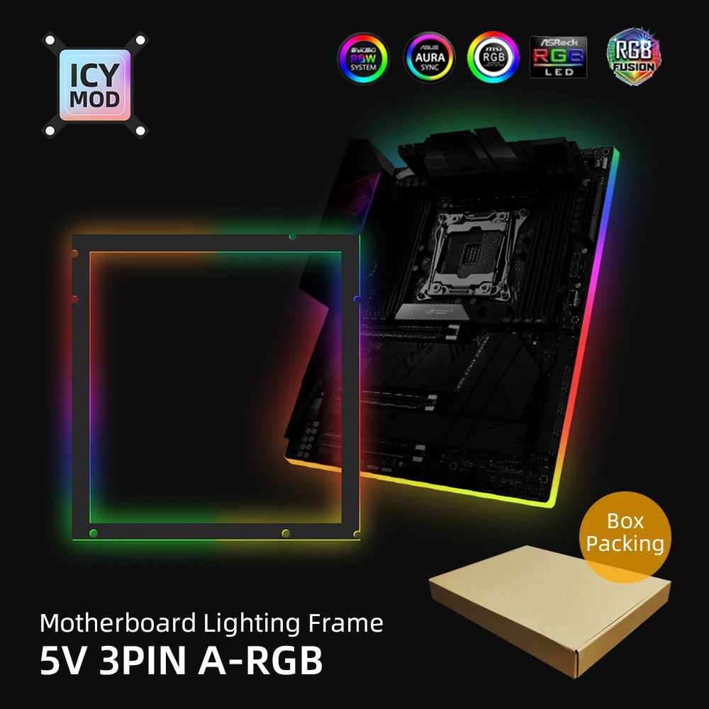 A-RGB Quadro de iluminação do arco-íris, retroiluminação