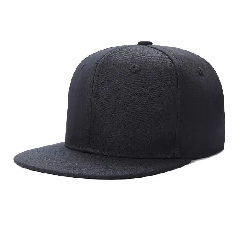 Solid Hip Hop Cap For Men Snapback Hat Women's Baseball Caps Adjustable Flat Brim Bill Plain Visors Boys And Girls Street Dance