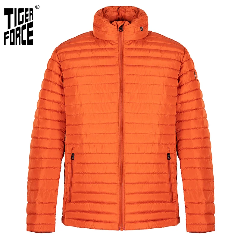 Tigre fuerza 2021 chaqueta nueva de los hombres de primavera y otoño de alta calidad Slim caliente al aire libre ropa de marca gruesa cálida Parka chaquetas de 50633